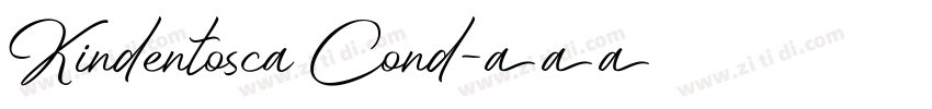 Kindentosca Cond字体转换